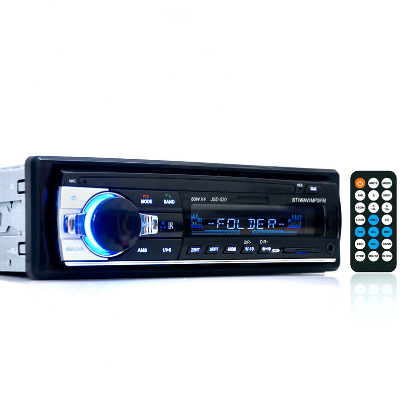ANTU车载MP3蓝牙播放器插卡U盘汽车主机车用收音机货车代替CD机 ANTU 520蓝牙加强版 大众系列车请拍配专用配件